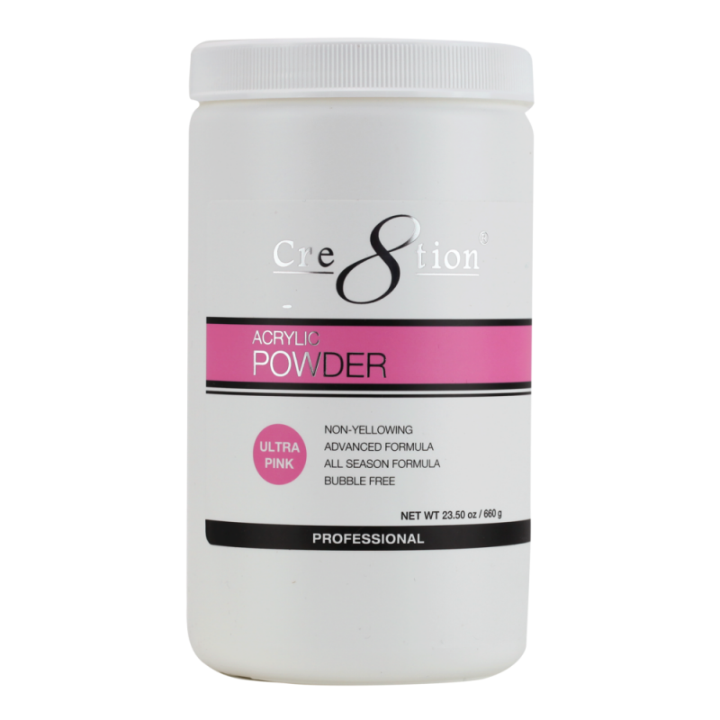 Cre8tion Acrylic Powder, 23.5 oz, 01127 - Ultra Pink